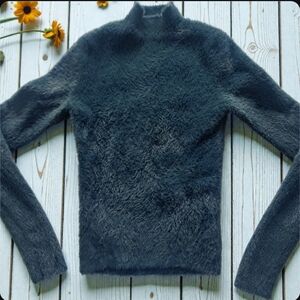Babaton Teal Fluffy Sweater